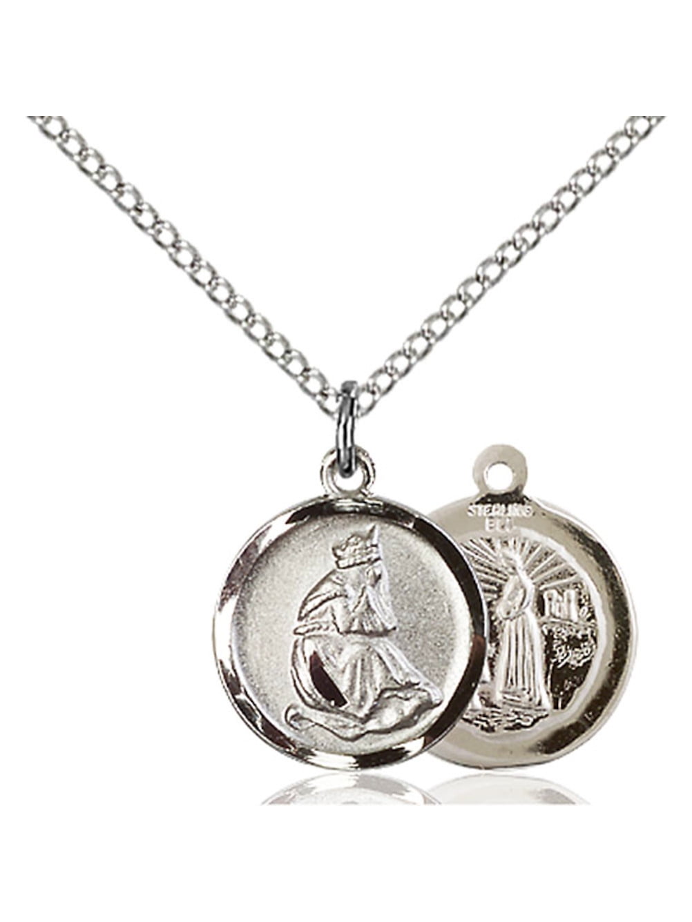 Bonyak Jewelry Sterling Silver 4-Way Pendant, Size 1 1/4 x 1 1/8 inches - C Men\u0027s Sterling Silver Cross Necklace Bonyak Jewelry Sterling