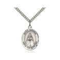 thumbnail image 1 of Sterling Silver Our Lady of ROSA MYSTICA Pendant 1 x 3/4 inches with Heavy Curb Chain, 1 of 1