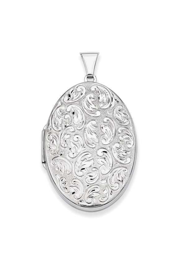 Sterling Silver Oval Locket QLS1
