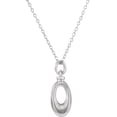 thumbnail image 1 of Sterling Silver Oval Loop Ash Holder 18" Necklace with Packaging in Sterling Silver, 1 of 3