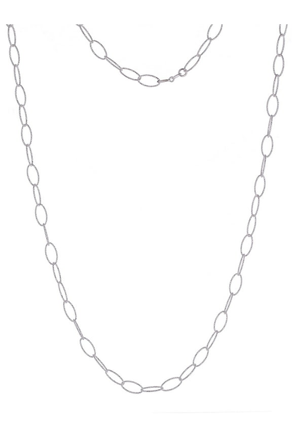 Oval Rolo Necklace, 30"