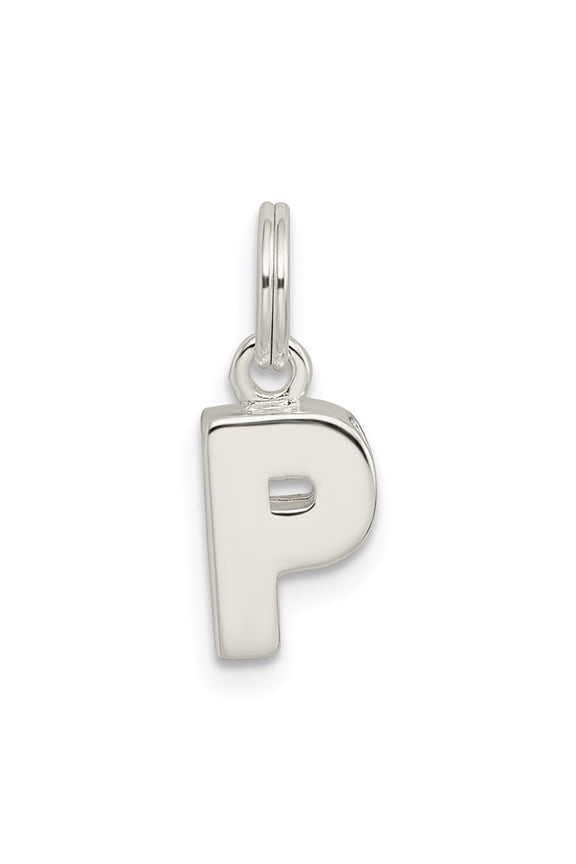 Sterling Silver Letter P Initial Charm QC8460P