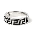 thumbnail image 1 of Sterling Silver Patterned Band 6mm ( Size 5 to 9), 1 of 2