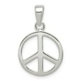 thumbnail image 1 of FJC Finejewelers Sterling Silver Peace Sign Pendant Necklace - Chain Included, 1 of 2