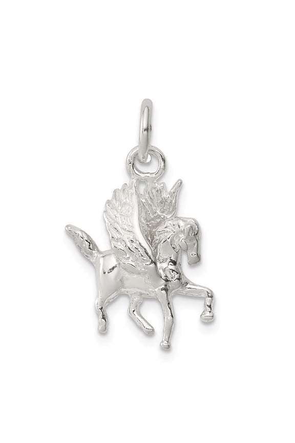 Sterling Silver Pegasus Charm Pendant