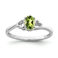 thumbnail image 1 of Sterling Silver Peridot Ring - .56 cwt - Size 6, 1 of 2