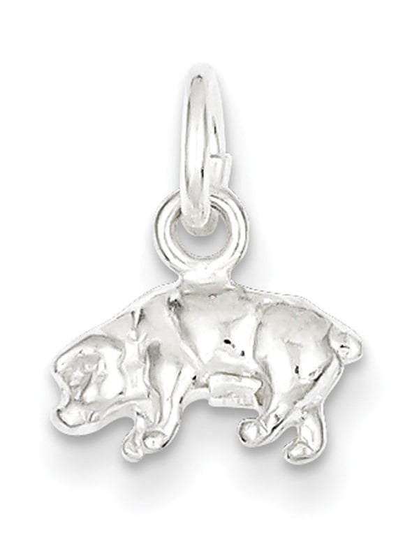 KEVIN JEWELERS Sterling Silver Pig Charm