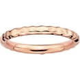 thumbnail image 1 of Sterling Silver Pink-Plated Hammered Ring, 1 of 7