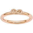 thumbnail image 1 of Sterling Silver Pink-Plated Infinity Symbol Ring, 1 of 7