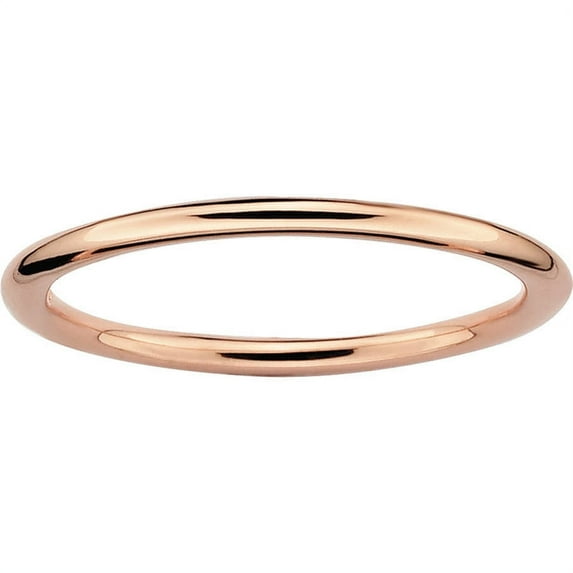 Sterling Silver Pink-Plated Polished Ring
