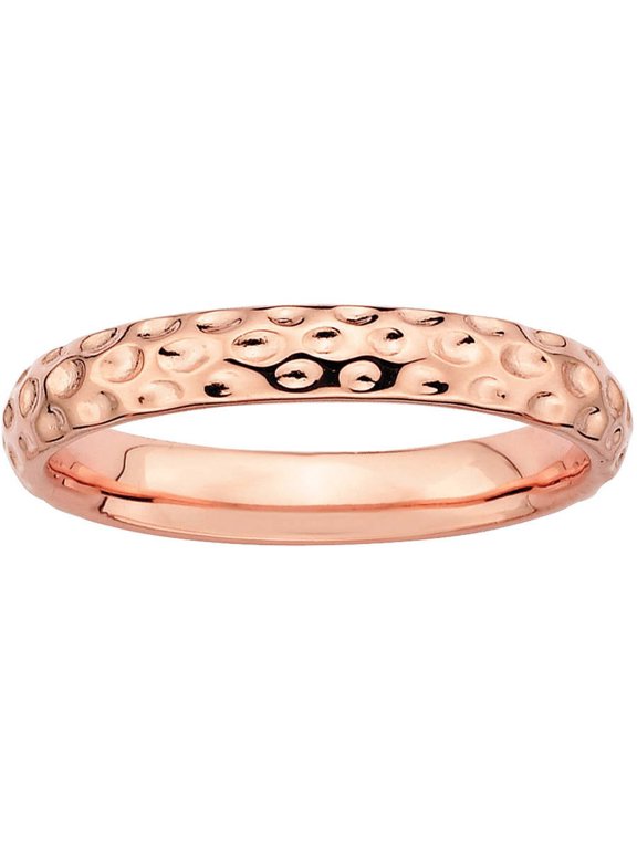 Sterling Silver Pink-Plated Ring