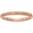 thumbnail image 1 of Sterling Silver Pink-Plated Textured Ring, 1 of 6