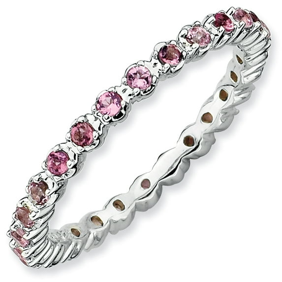 Sterling Silver Pink Tourmaline Ring
