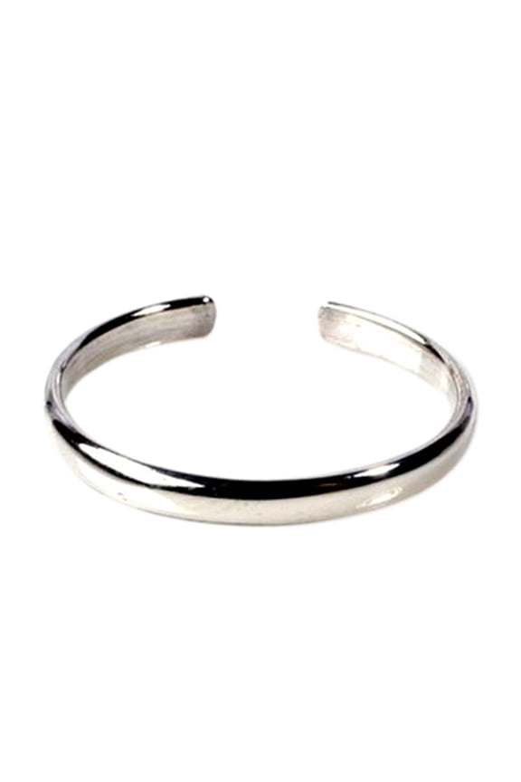 Sterling Silver Plain Band Toe Ring adjustable