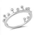 thumbnail image 1 of Sterling Silver Plain Crown Designer Ring, 1 of 3