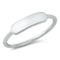 thumbnail image 1 of Sterling Silver Plain ID Ring Size 8, 1 of 3