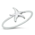 thumbnail image 1 of Sterling Silver Plain Starfish Ring Size 6, 1 of 3