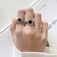 thumbnail image 1 of Sterling Silver Plated Adjustable Open Geometric Ring White Copper Niche Elegant Everyday Jewelry For Everyday, 1 of 2