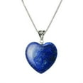 thumbnail image 1 of Sterling Silver Plated Stone Heart Pendant Necklace, 1 of 10