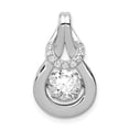 thumbnail image 1 of Gold Time Sterling Silver Cubic Zirconia Knot Pendant, 1 of 4