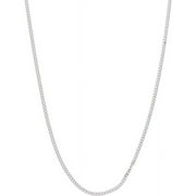 Sterling Silver Polished 1.4mm Curb Chain, 16"