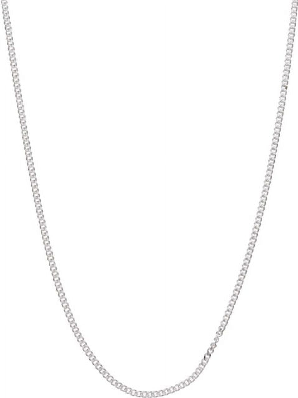 Sterling Silver Polished 1.4mm Curb Chain, 22"