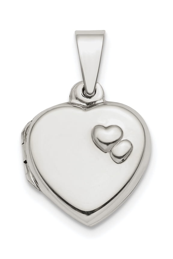 Sterling Silver Polished 13mm Heart Locket