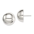 thumbnail image 1 of Sterling Silver Polished 16mm Button Earrings Sterling Silver Earrings, 1 of 1