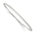 thumbnail image 1 of Sterling Silver Polished 2.5 mm Textured Slip-On Bangle Bracelet, 1 of 1
