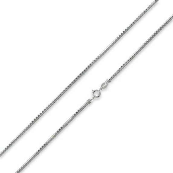 Sterling Silver Polished 2mm Box Chain, 20"