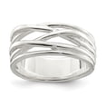 thumbnail image 1 of Sterling Silver Polished 5 Band Intersecting Ring - Size 7, 1 of 3