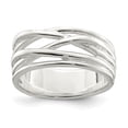 thumbnail image 1 of Sterling Silver Polished 5 Band Intersecting Ring, 1 of 3