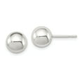 thumbnail image 1 of Sterling Silver Polished 8mm Ball Earrings, 1 of 2
