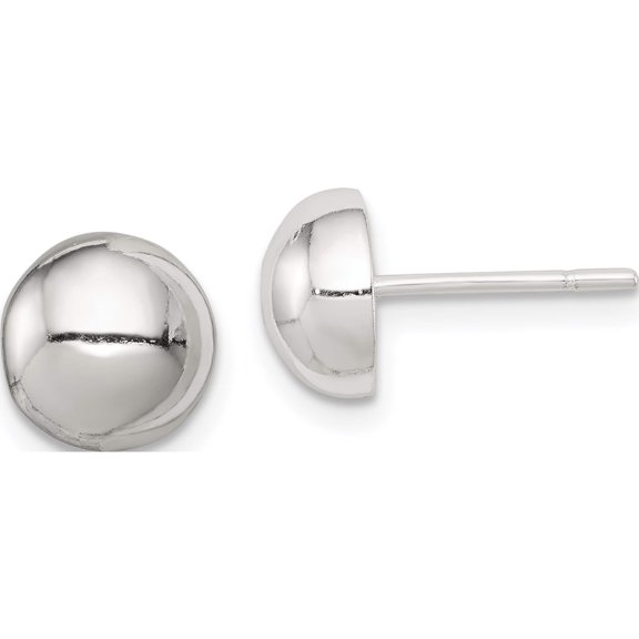 Jewelry by Sweet Pea Sterling Silver Polished 8mm Button Earrings