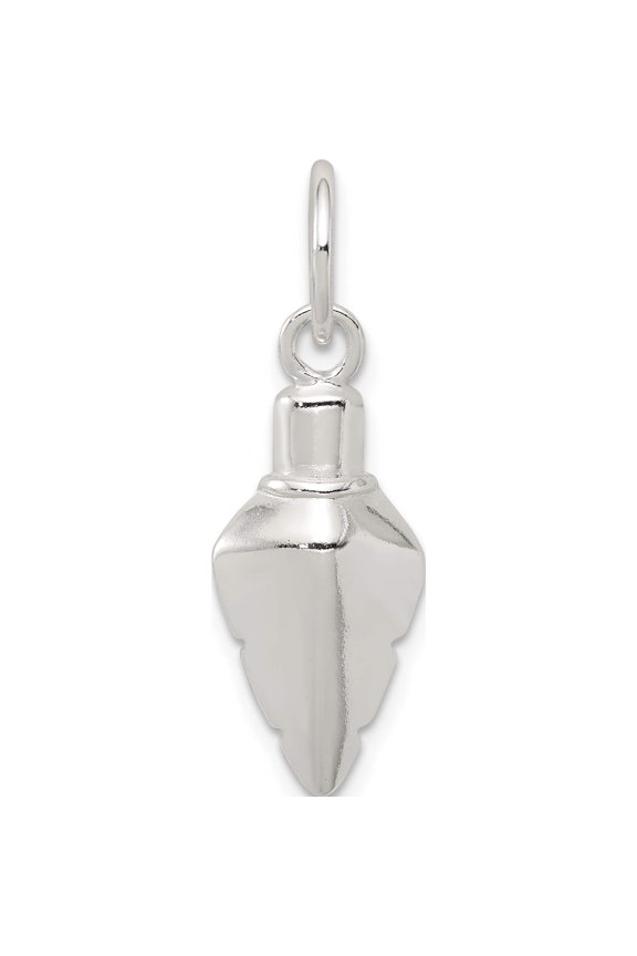 Sterling Silver Polished Arrowhead Charm (22 X 11) Made In Thailand qc6370