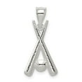 thumbnail image 1 of Sterling Silver Antiqued Bats and Baseball Pendant, 1 of 2
