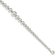 thumbnail image 1 of Sterling Silver Polished Beaded Bracelet, 1 of 3
