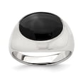 thumbnail image 1 of Sterling Silver Polished Black Onyx Ring QR6987, 1 of 6
