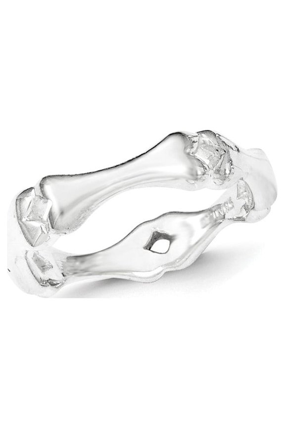 Sterling Silver Polished Bone Ring