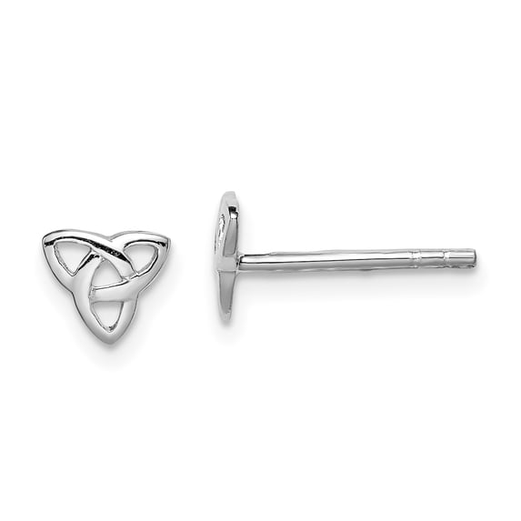 Sterling Silver Polished Celtic Knot Post Earrings Sterling Silver Earrings
