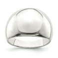 thumbnail image 1 of Sterling Silver Polished Cigar-band Ring, 1 of 6