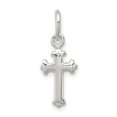 thumbnail image 1 of Sterling Silver Polished Cross Charm Pendant, 1 of 4
