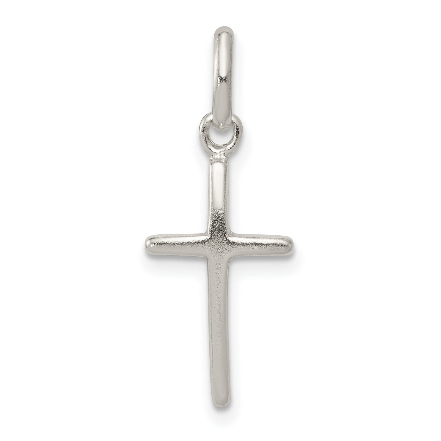JEWELRY STORES NETWORK Sterling Silver Polished Cross Charm