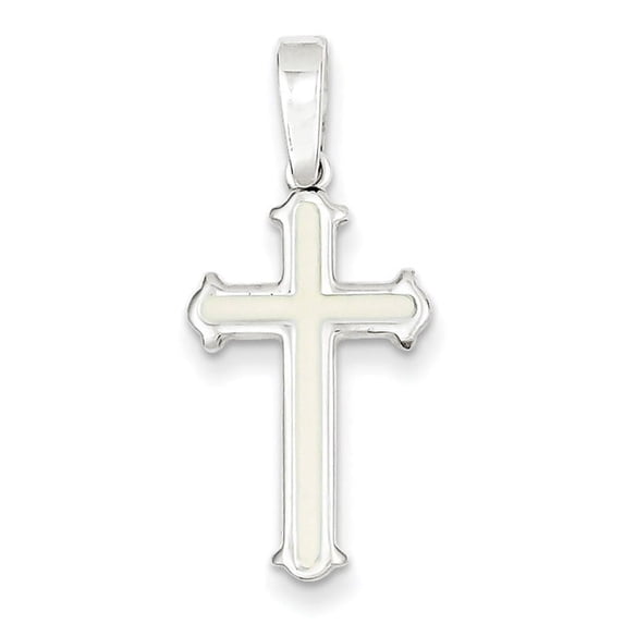 Sterling Silver Polished Cross Pendant