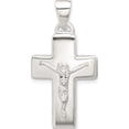 thumbnail image 1 of Sterling Silver Polished Crucifix Cross Pendant (Width 17.45) (Length 28.91) - Jbsp, 1 of 5