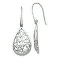thumbnail image 1 of Sterling Silver Polished Cut-out Teardrop Dangle Earrings Sterling Silver Earrings, 1 of 1