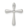 thumbnail image 1 of Sterling Silver Polished Diamond Cross Chain Slide, 1 of 1