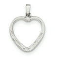 thumbnail image 1 of Sterling Silver Polished & Diamond-Cut Heart Pendant, 1 of 3