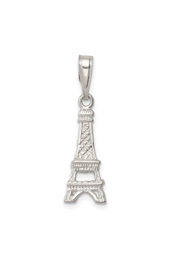 Sterling Silver Polished 3-D Eiffel Tower Charm