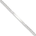 thumbnail image 1 of Sterling Silver Polished Engraveable Anchor Link ID Bracelet, 1 of 1